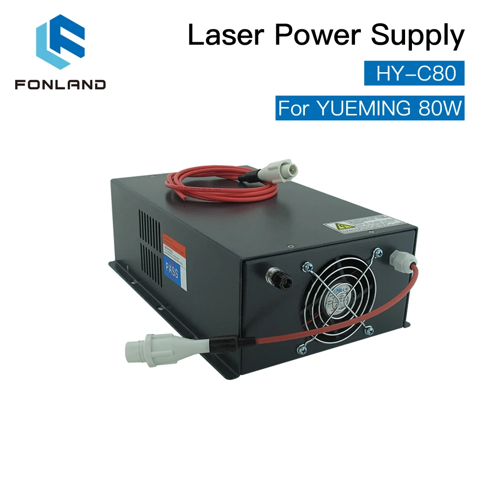 

FONLAND HY-C80 CO2 Laser Power Supply 80W for YUEMING Engraving / Cutting Machine Fast Shipping
