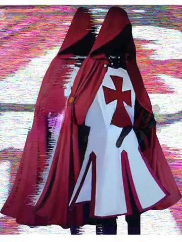 प्लस साइज़ पुरुषों के लिए मध्यकालीन कॉस्प्ले रोब्स टेम्पलर नाइट क्रूसेडर सरकोट लंबी आस्तीन वाली छोटी टॉप रीएनेक्टमेंट कॉस्ट्यूम 10 best sales जेहादी - №8