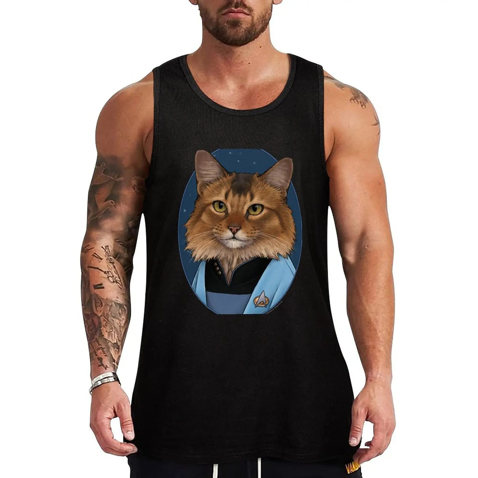 

Star Trek Crusher Cat Formation Tank Top gym clothing men Men gym sportswear anime t-shirts