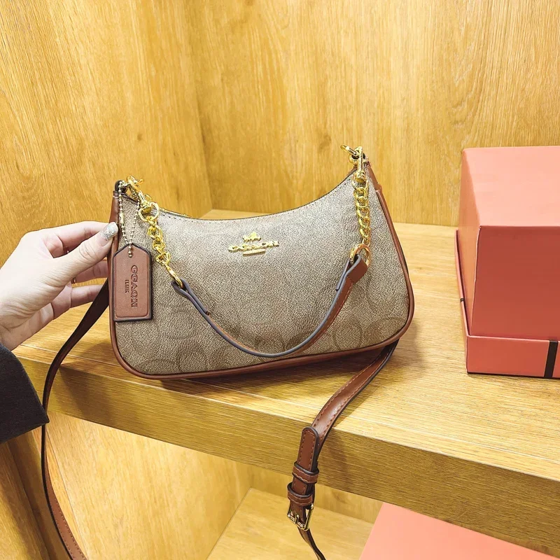 

Минималистичная роскошная кожаная сумка-клатч для женщин - стильная сумка через плечо в винтажном стиле с логотипом-буквой, идеальная для поездок на работу и шопинга