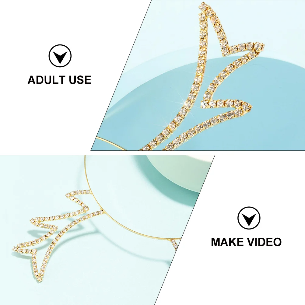 

Christmas Hair Hoop with Sparkling Antlers Headband for Women Men One Size Reindeer Theme Party Supplies Lovely Hair Accessory