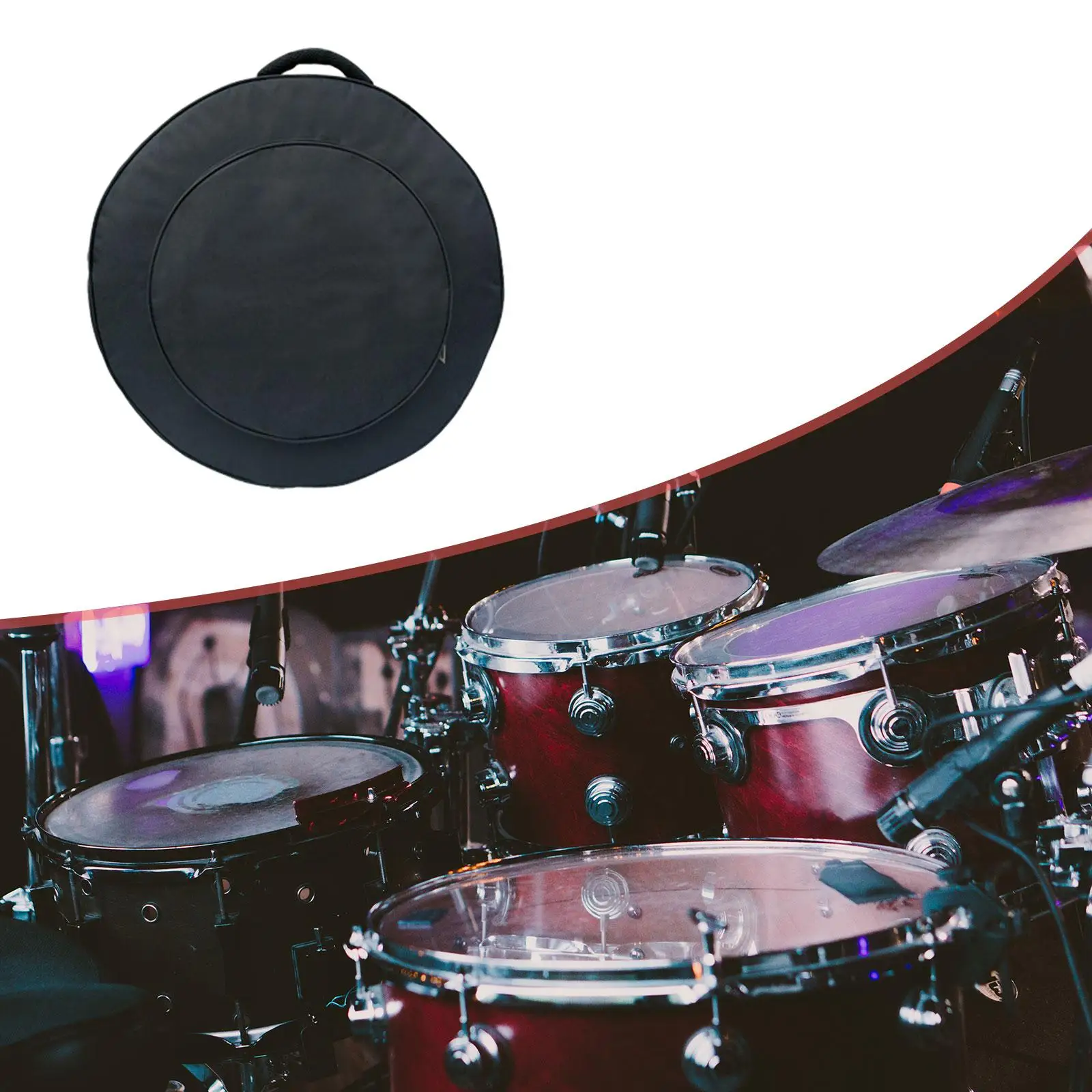 

Cymbal Bag Cymbal Holder Pouch, Protable Carry Handles, Cymbal Backpack Cymbal Handbag for Concert, Performance Rehearsals