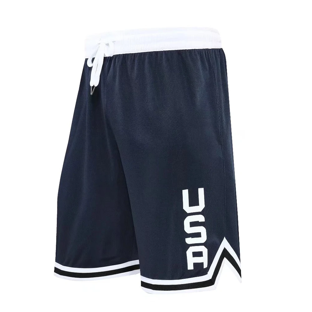 Letter Print Men\'s Basketball Shorts Quick Dry Breathable 2023 Summer Crossfit Sports Gym Fitness Bodybuilding Running Shorts