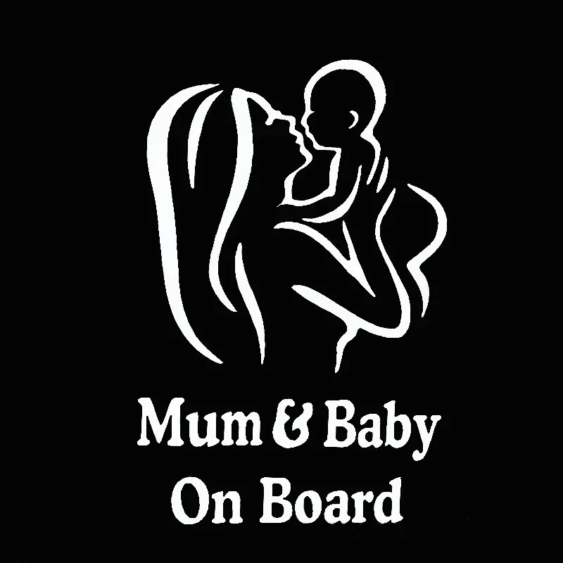 Car safety stickers, mother baby connectivity, waterproof, sunscreen, beauty 18cm x 12cm
