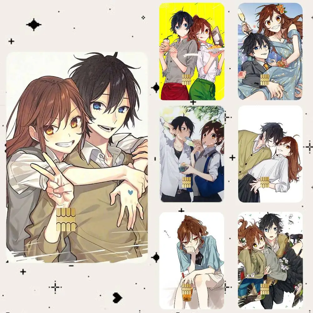 Anime H-Horimiya HD Waterproof Card Skins Protective Stickers for Credit Bank Game Cards