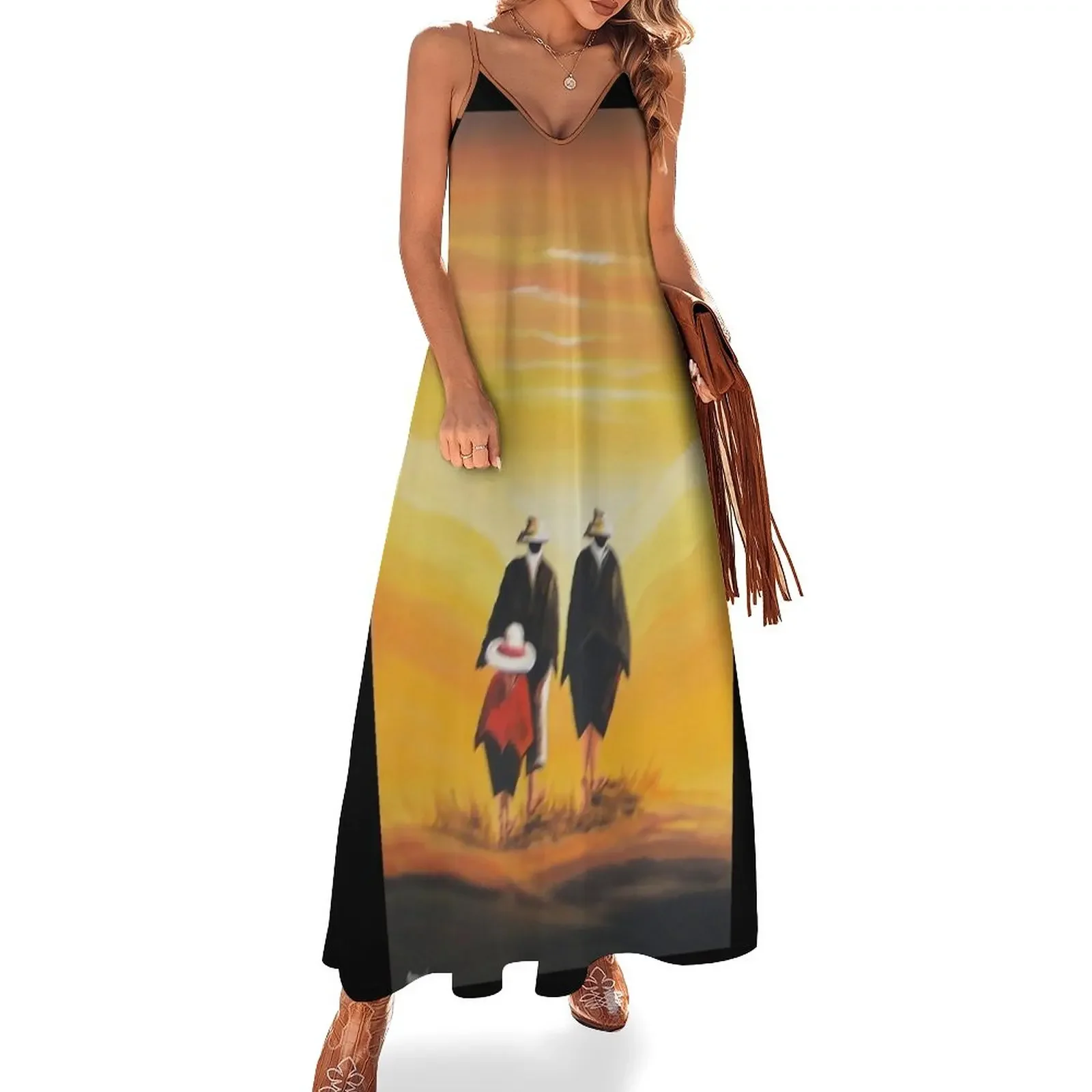 

Family Art, Ecuadorian Style Sleeveless Dress luxury evening dress woman for wedding women's clothing korea stylish Dress