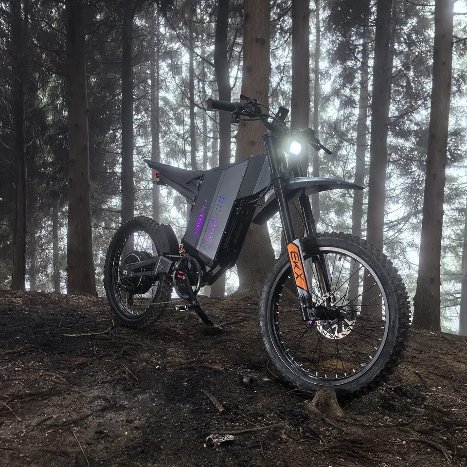 EKXBIKE GTS & X22 – 8000W Peak Motor, 72V30AH Battery, 85Km/h Speed, Aluminium Off-Road Electric Bike for Adults (Motorcycle-Sty image 6