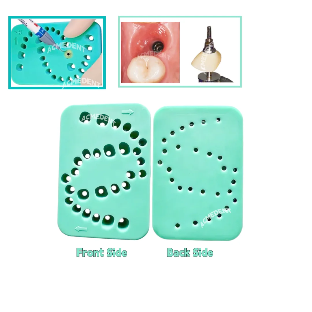 Image of 1 Stück Dentalimplantat-Silikonform für individuelle Anpassung, Praxismodelle, Silikonplatte, universelles Implantat-Abutment, Zahnformer