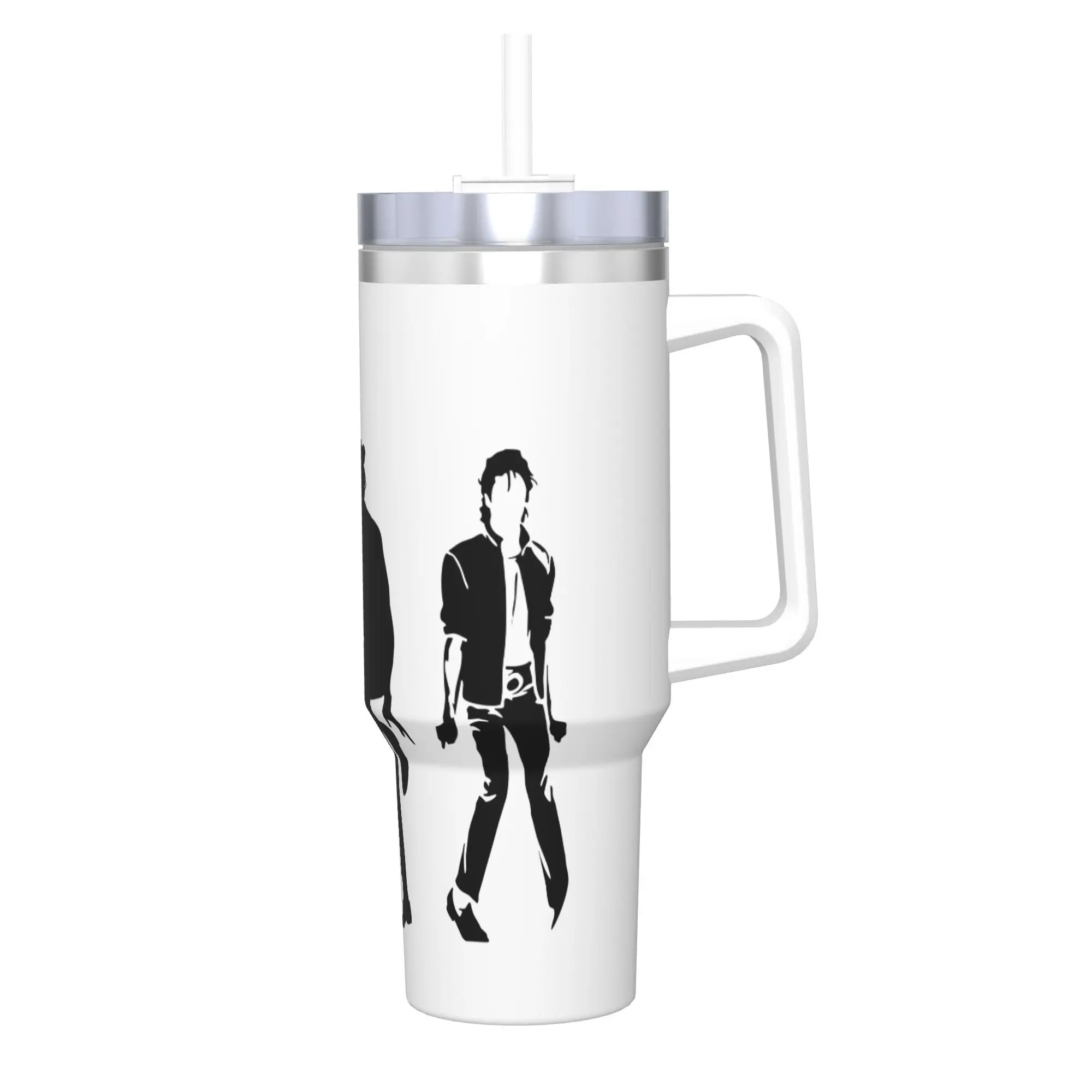 Stainless Steel Tumbler Michael Jackson Coffee Mug  Keep Heat Hot Drinks Car Mugs Travel Water Bottle