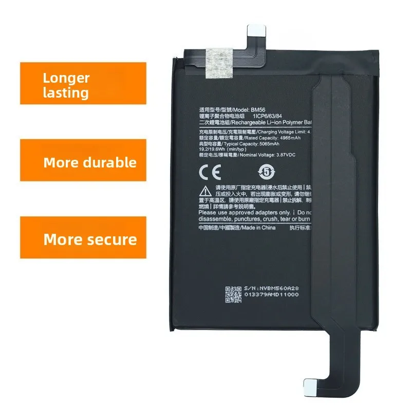 BM56 for Xiaomi Redmi K40 Gaming Phone Battery 0 Cycle High Quality High Capacity  Replacement Bateria Grade A Cell with Tools