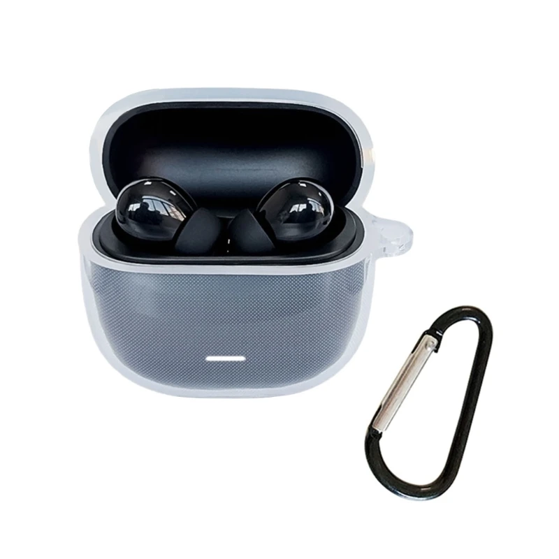 Lengan Casing Lembut Jernih Ergonomis Tahan Air untuk Buds 5C Earbud Nirkabel, Anti Selip