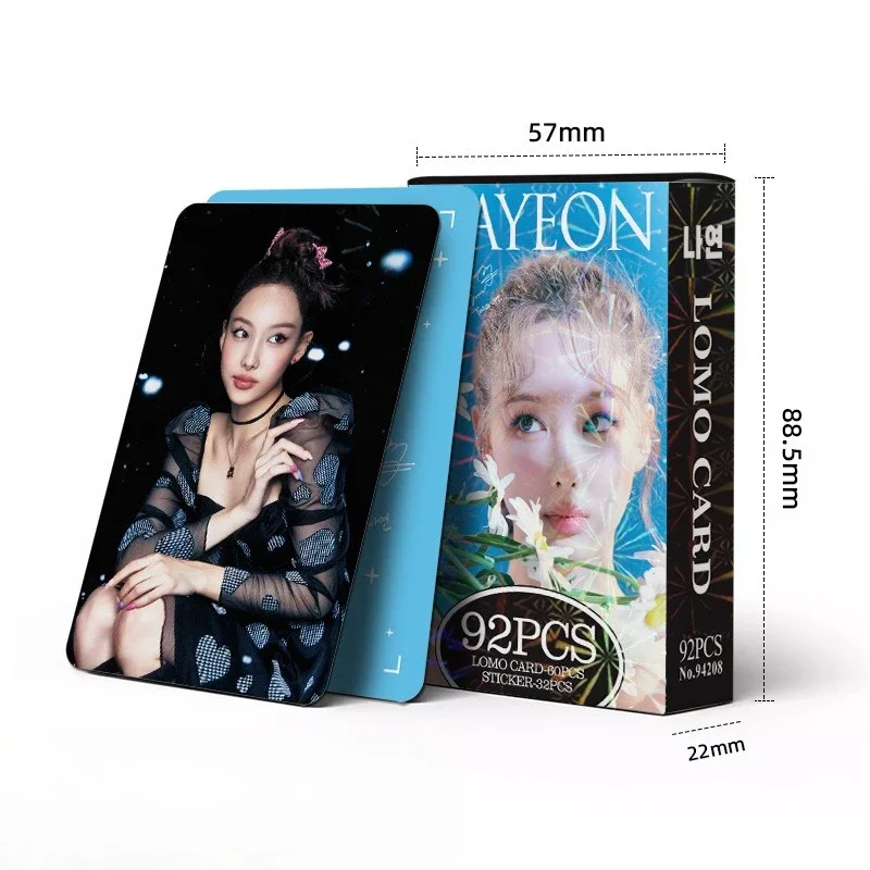 

92pcs Double-Sided Nayeon Lomo Card Collection – Fan-Designed Collectibles for ONCE