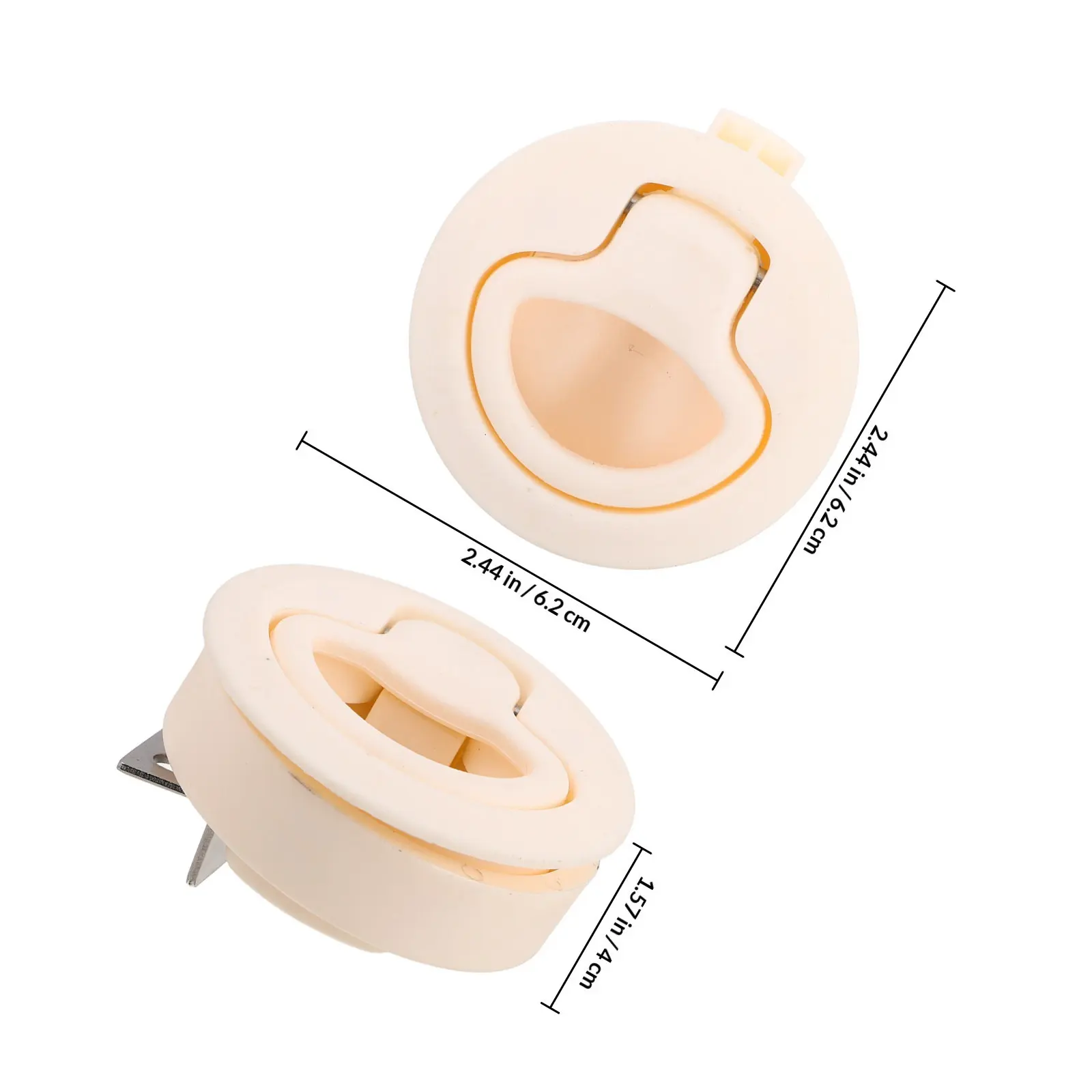 Nylon Pull Ring White Round Head Rv Camper Boat Hatch Latch Marine Flush Locking Pull Tab Handle Latches