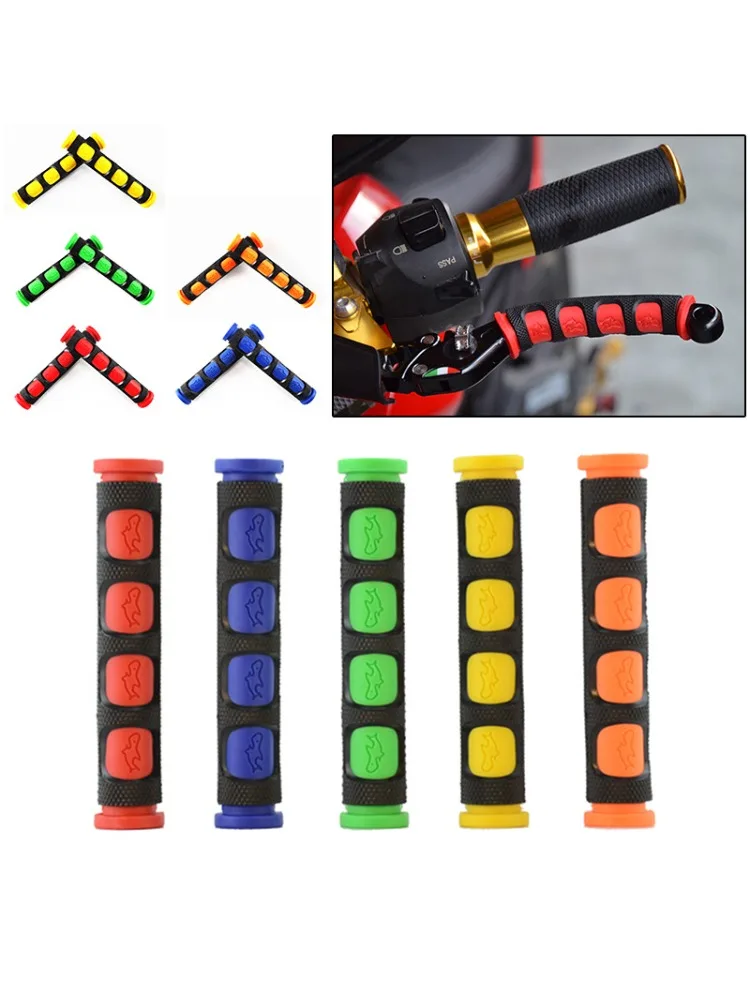 2PCS Couvre-poignée de frein universel en caoutchouc antidérapant pour poignée de frein et d'embrayage, accessoires décoratifs antidérapants