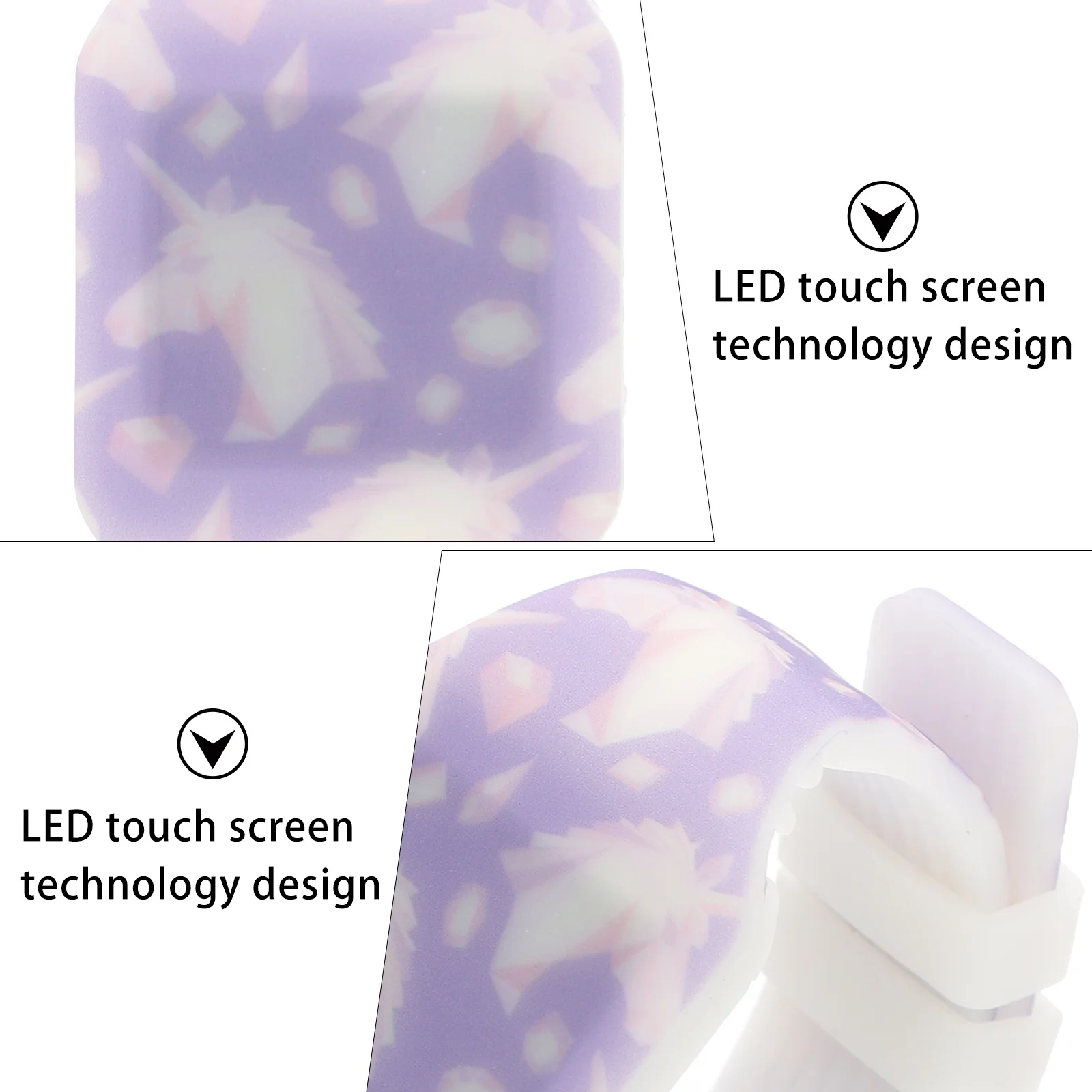 LED Touch Display Kids Watch Unicorn Design Bright Colors Durable Casual School Party Children Watch Gift LED for Kids