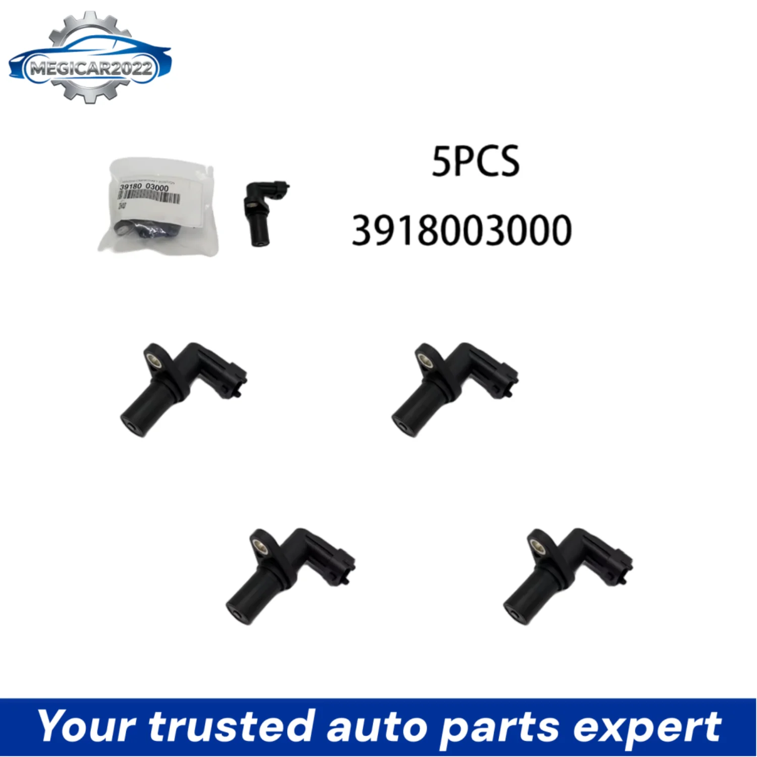 5Pcs Engine Crankshaft Position Sensor For Hyundai I10 I20 08-16 For Kia Picanto Rio MK III 11-16 3918003000 39180-03000