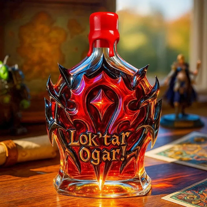 

Long Horned Whiskey Bottle, Warcraft Bottle, Red Wine Bottle, Decorative Gift