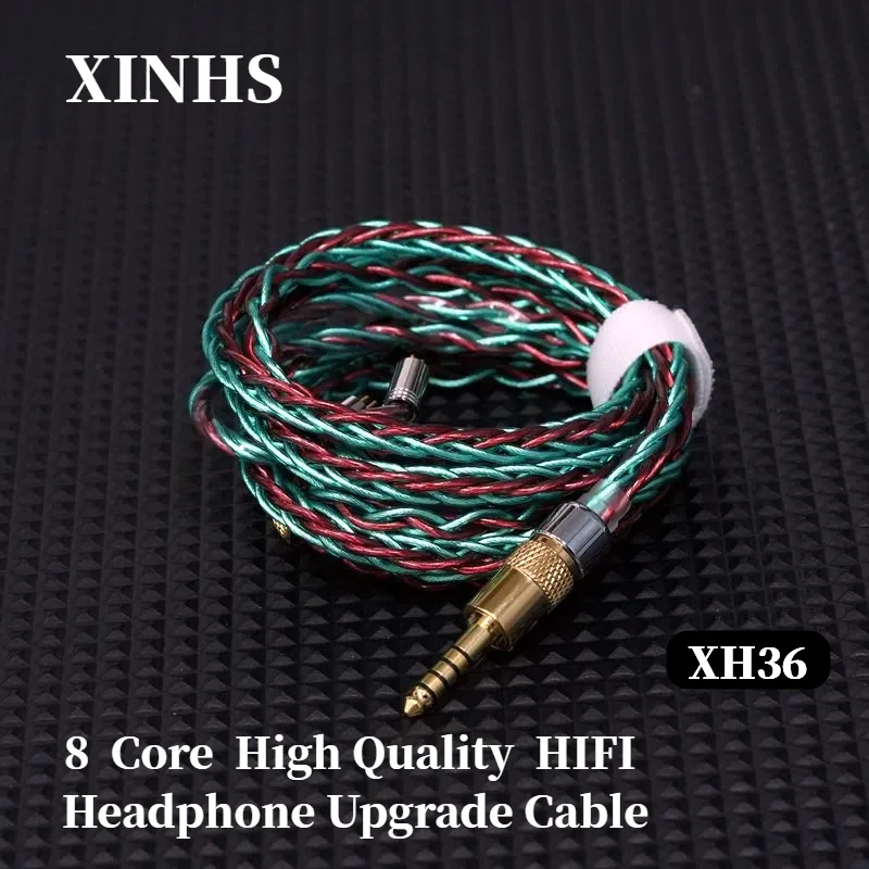 

XINHS XH36 Красный и зеленый 8-жильный 7N OCC посеребренный + кабель для обновления наушников HIFI высокой чистоты IE900/MMCX