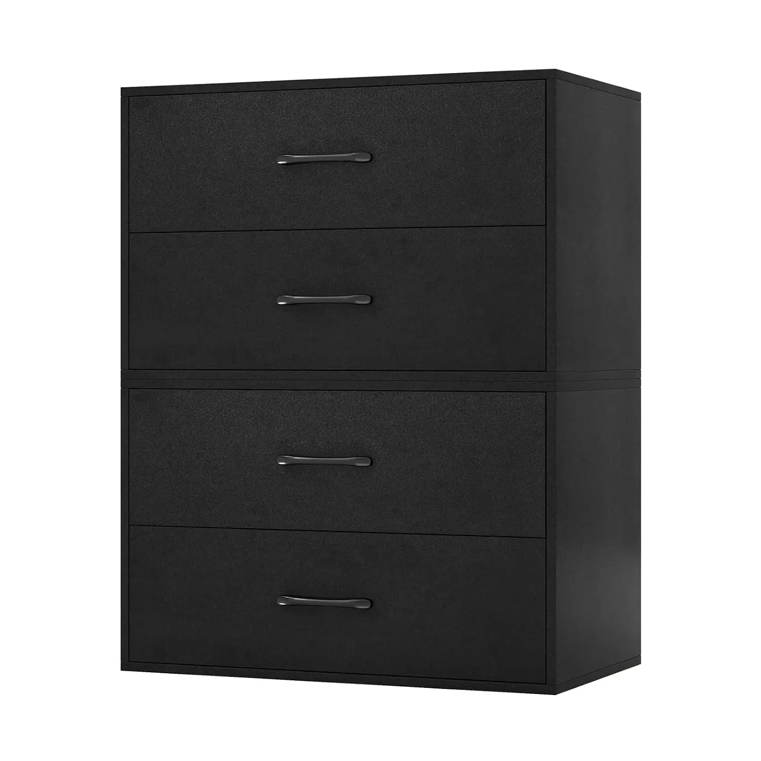2-Drawer Stackable Dresser Horizontal Cabinet Lateral File Cabinet Metal Handle Anti-Topping Kits Living Room Office, Customized