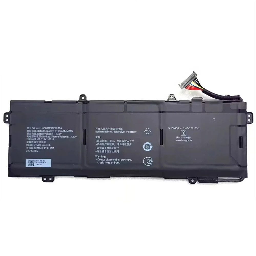 HB5881P1EEW-31A Notebook Battery for HONOR HGE-W56 HGE-W76 HGE-WX6 MagicBook FRI-F56 MagicBook 11.55V 60Wh