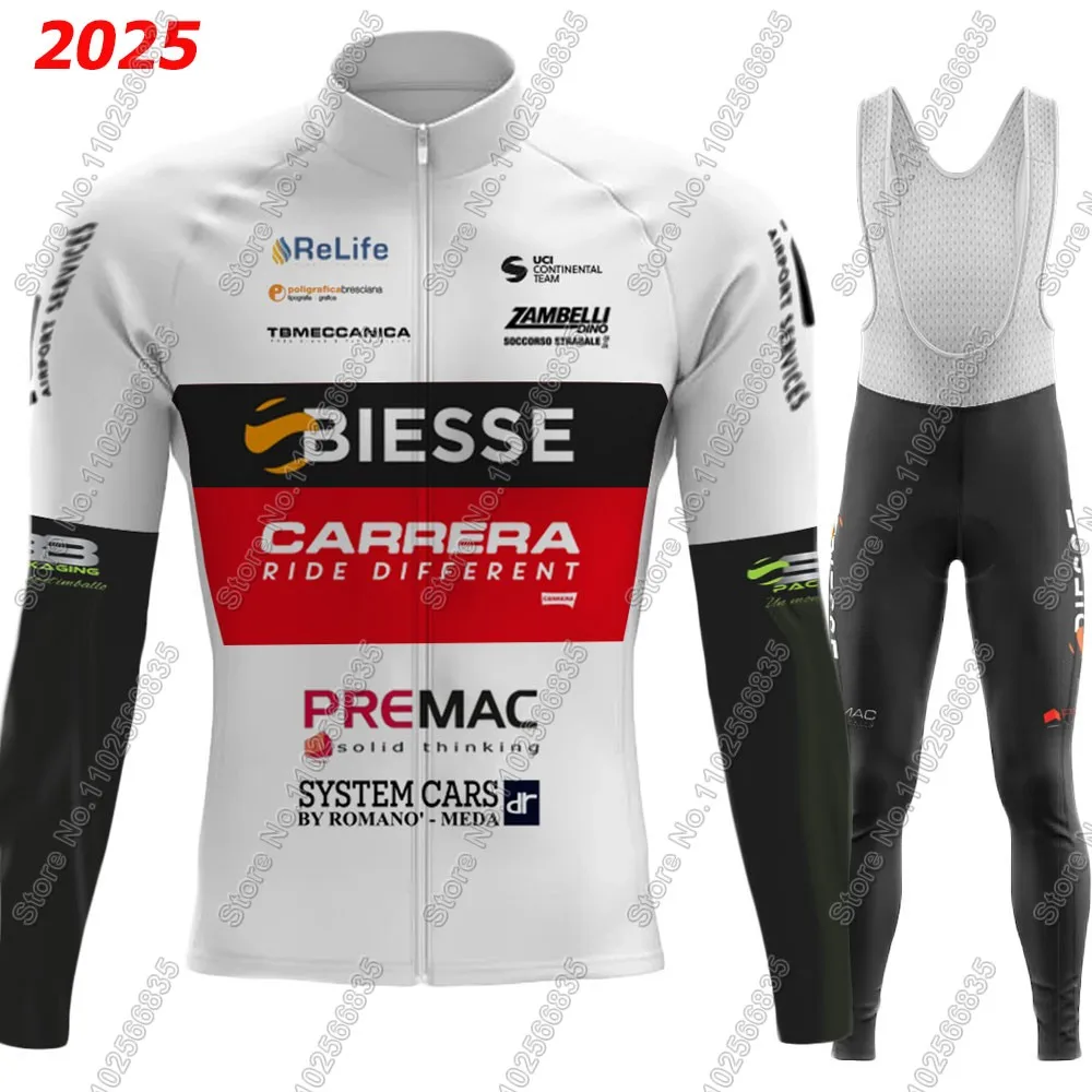 

Комплект велосипедного трикотажа Biesse 2025, костюм для команды Италии, мужские брюки с длинными рукавами для горного велосипеда, шоссейные брюки, нагрудник Ropa Ciclismo