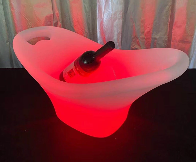 LED charging bar, luminous ice bucket, creative PE fragrant red wine bucket, luminous champagne and foreign wine bucket