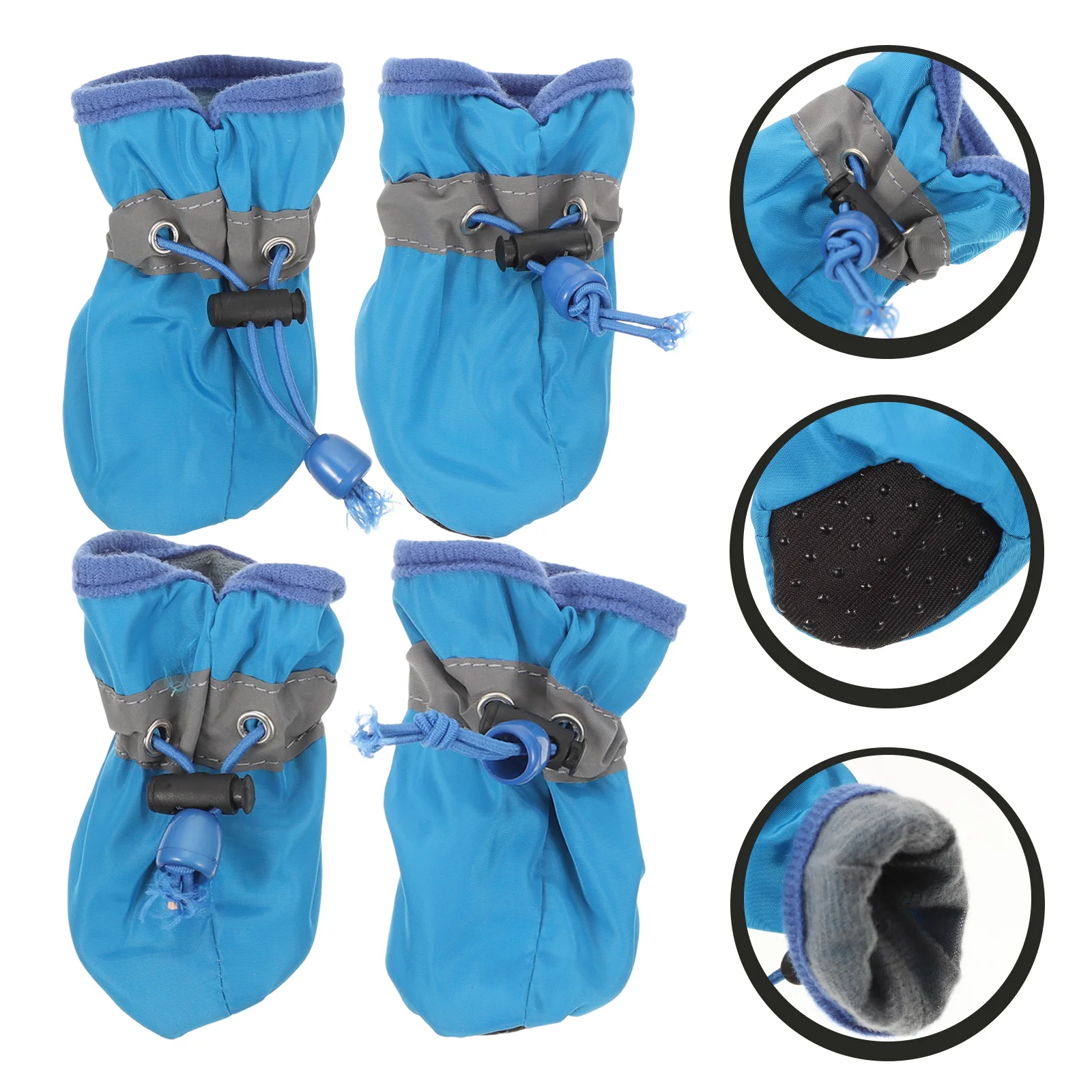 

4 Pcs Small Dog Shoes Waterproof Boots Booties The Paw Covers for Dogs Puppy Protection Paws Protector