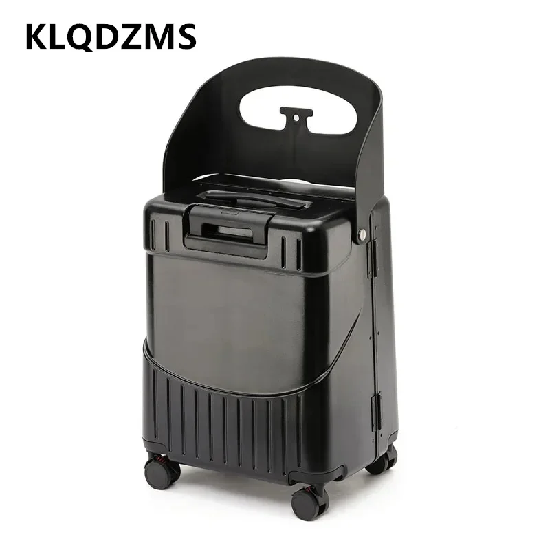 Imagem -04 - Klqdzms-bagagem de Cabine Multifuncional para Crianças Boarding Box Grande Capacidade pc Trolley Case Roda Universal Rolling Suitcase