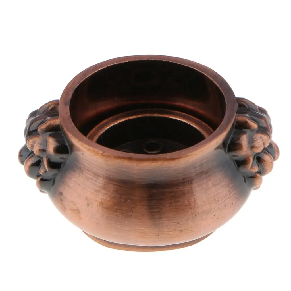Vintage Incense Burner Holder Plate Lion Pattern Censer Feng Shui Ash Catcher for Home Meditation