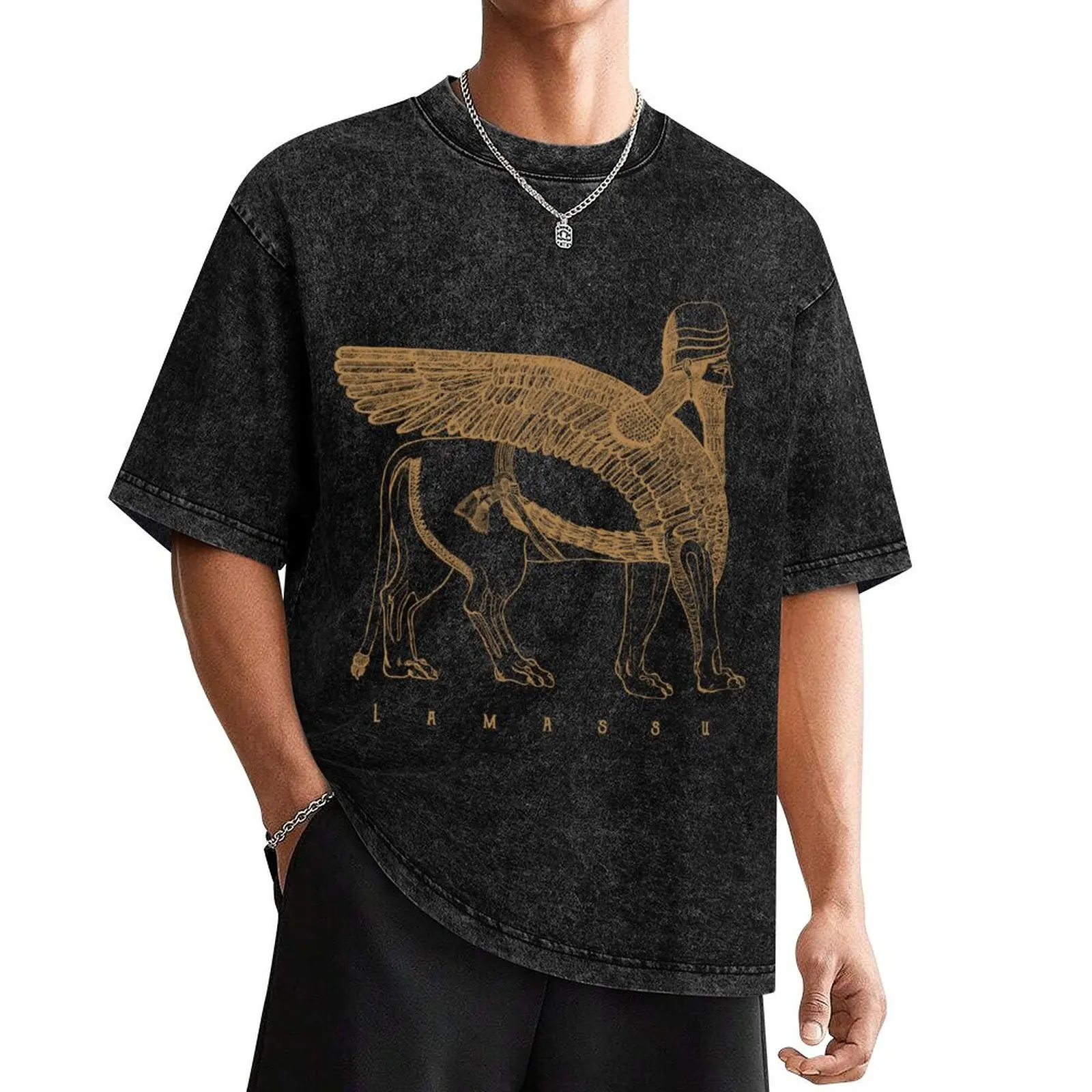 Lamassu Winged Lion Assyrian Sumerian Mesopotamia T-Shirt basketball graphic tees anime stuff t shirts for men pack