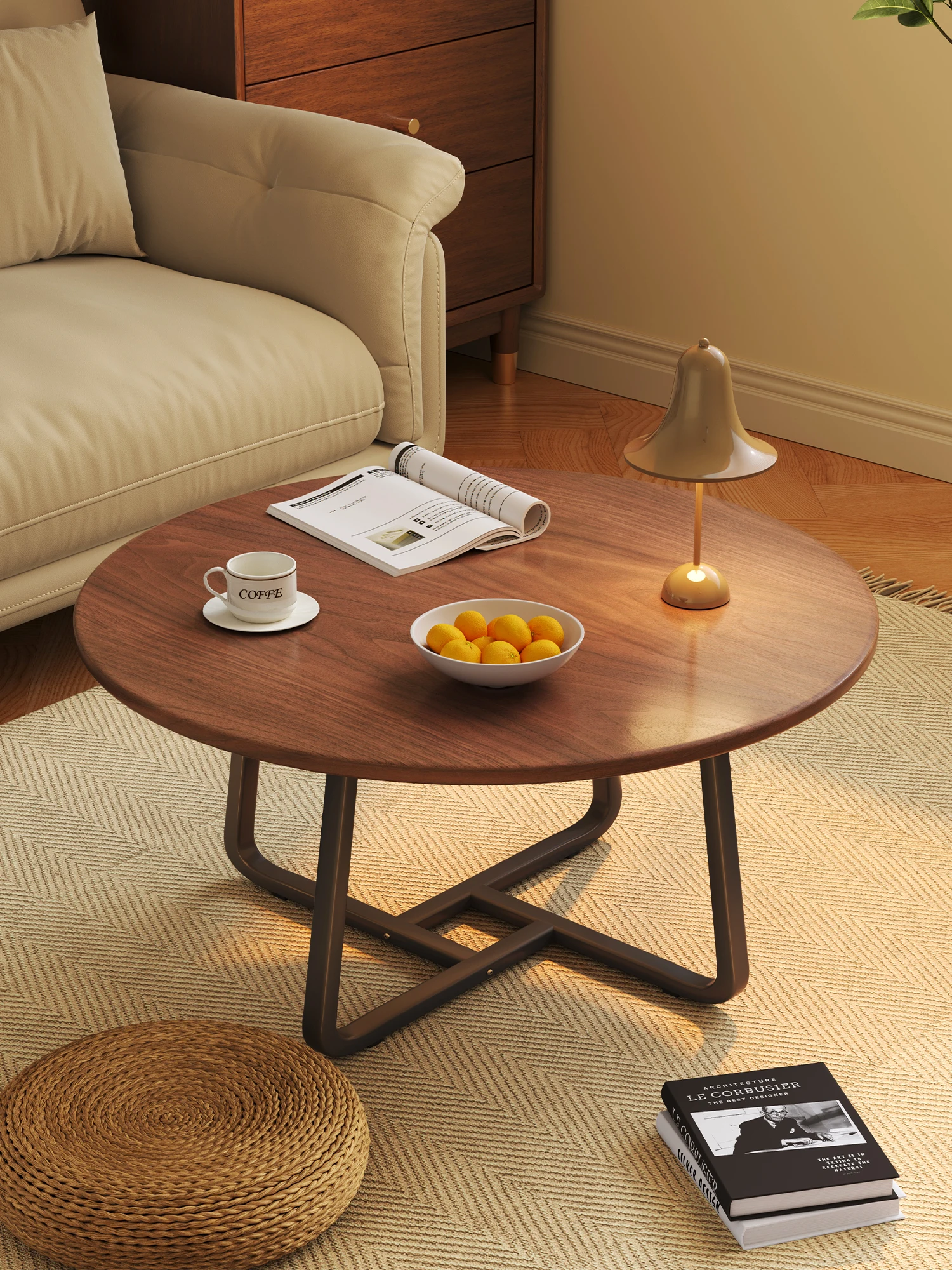 Small coffee table, sofa side, living room, household small apartment, bedside table, simple corner side cabine