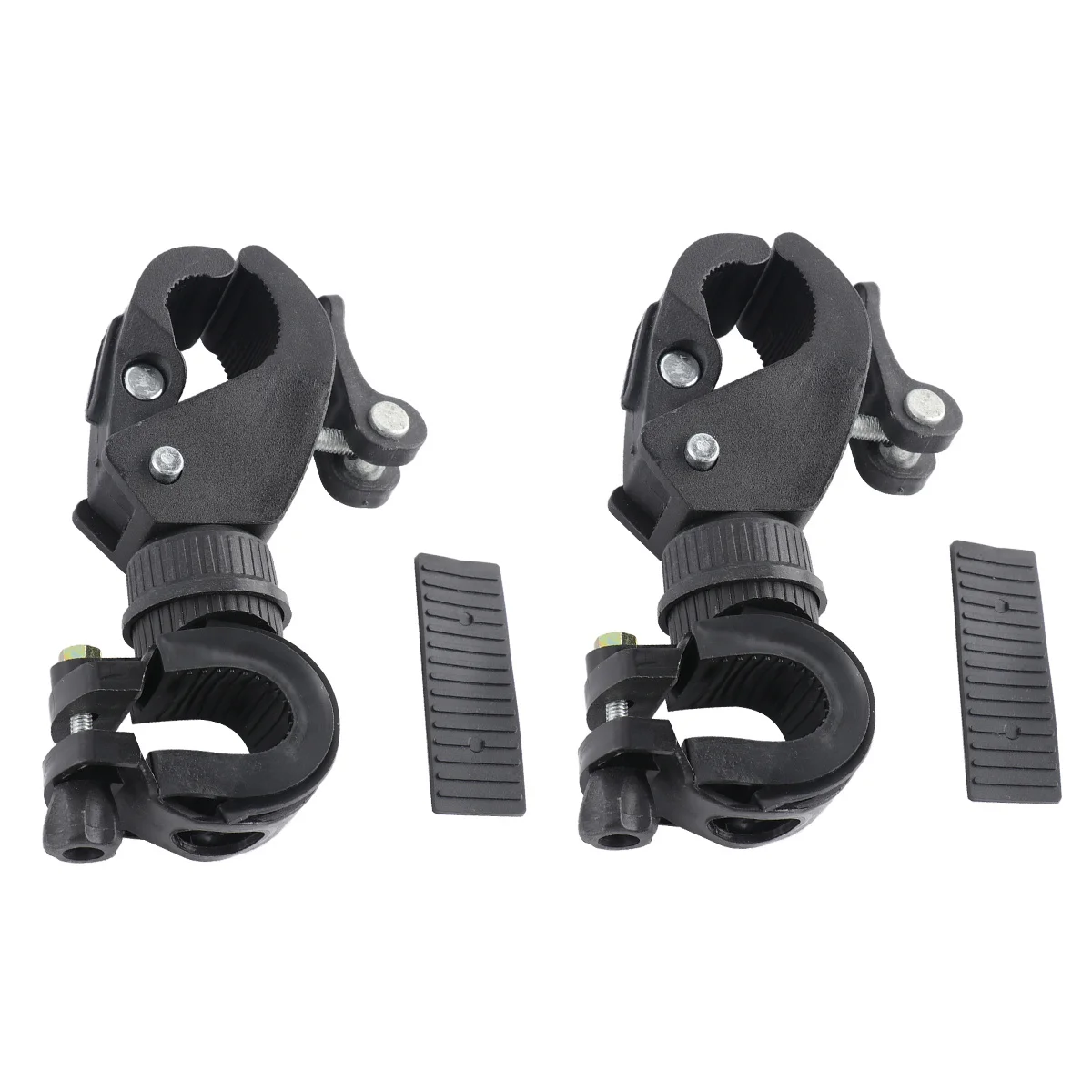 

2Pcs Flashlight Clamp for Bike LED Rack Compatible with Most LED Torches Multi-Use Light Holder for Night Riding