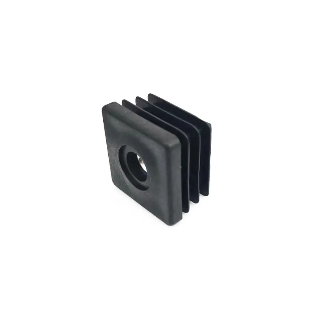 Square Pipe Plugs Fashion Balance Wihtout M6 Hole Blanking End Caps Adjustable Plastic Wheel Accessories Home image 6