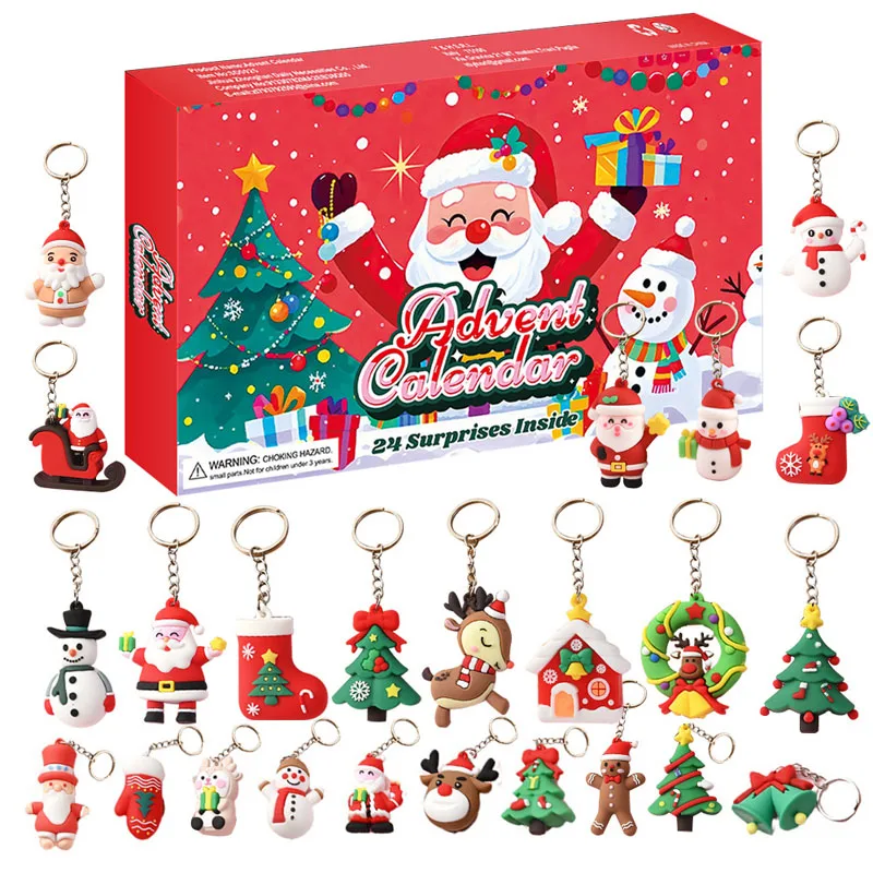 

New 2025 Christmas Blind Box Hole Musician Tear Box Halloween Countdown 24 Days Countdown Calendar