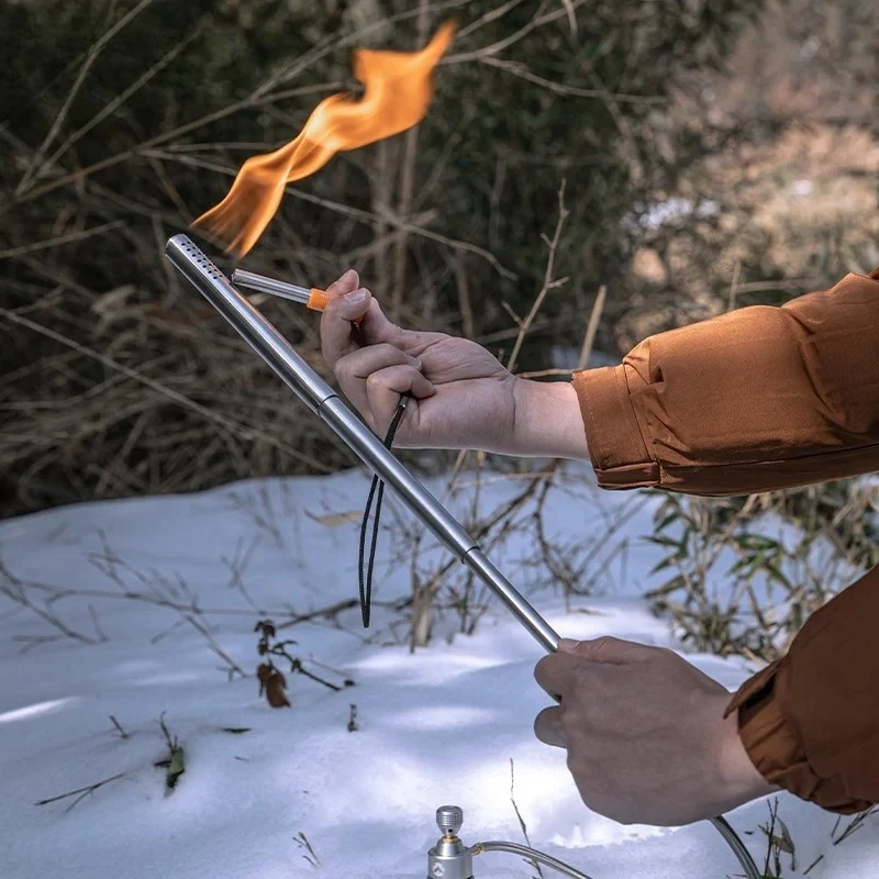 Outdoor Camping Stainless Steel Fire Torch Barbecue Point Carbon Camping Gear Spray Gun XD-6-NE Torch Spray Gun