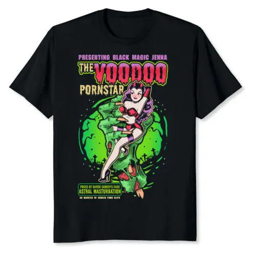 NEW LIMITED Horror Art Voodoo Porn Star Psychobilly T-Shirt