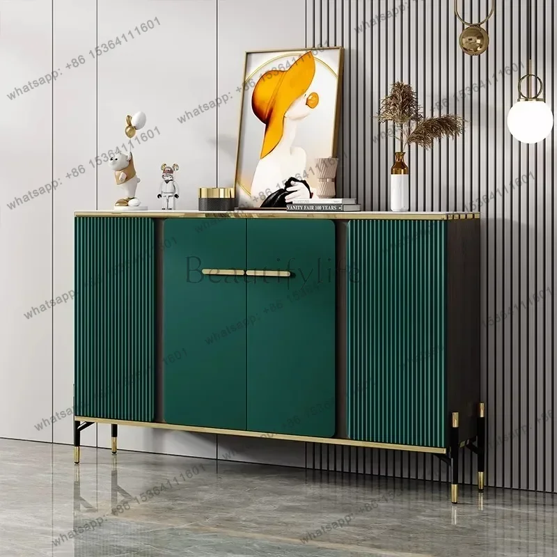 YJ Living Room Cabinets Home Furniture Cabinet Light Luxury Rock Plate Large Capacity Shoe Cabinet Shoe Rack Organizer Shoerack