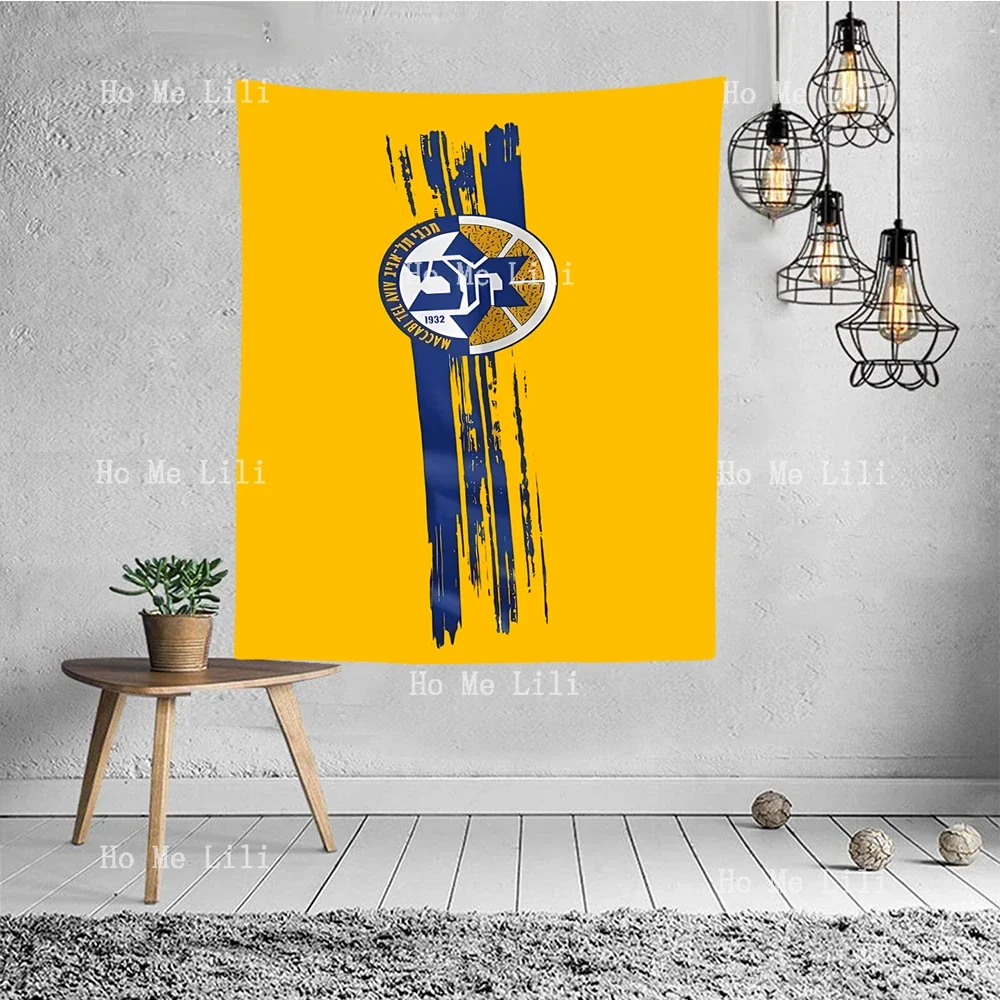 Maccabi Tel Aviv Maccabi Basketball Wall Aesthetic Tapestry For Bedroom Living Room Dorm