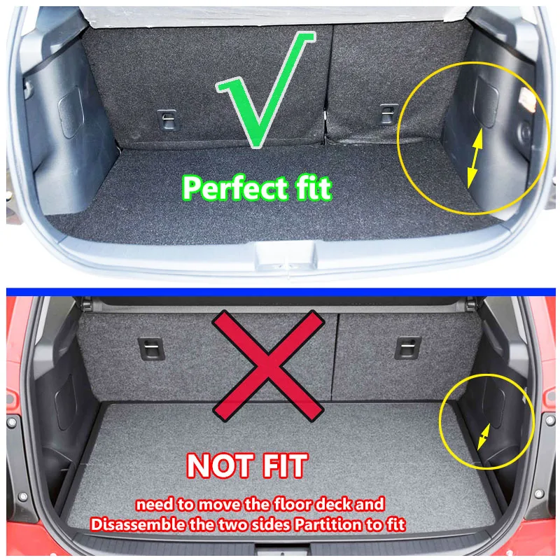 Rear Trunk Mat Cargo For SUZUKI SX4 Hatchback SEDICI Boot Liner 2006-2013 Tray Floor Carpet Protector 2007 2008 - 2011 2012