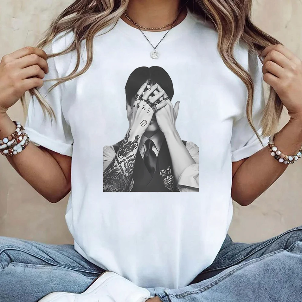 Vintage K-Pop Idol Grafik T-Shirt 2026 World Tour T-Shirt Koreanische Mode-Shirts Herren Damen Casual Tee Kurzarm-Oberteile Fan-Geschenk – Detail 8