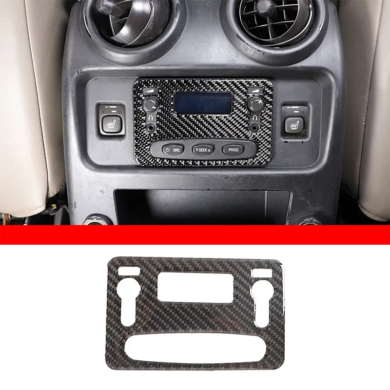 

For 2003-2007 Hummer H2 soft carbon fiber car rear air conditioner switch panel sticker car interior protection accessories