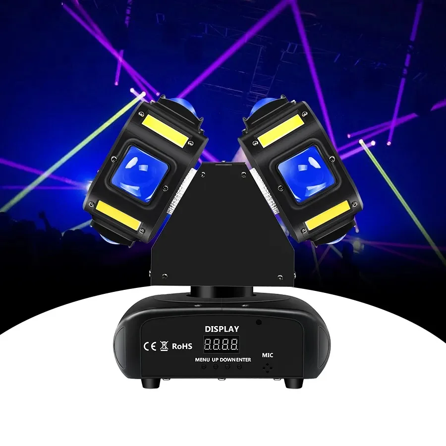 New 8*10W RGBW Led Beam Laser Strobe Moving Head Light Disco Beam Stage Light Equipment for Wedding Club Event