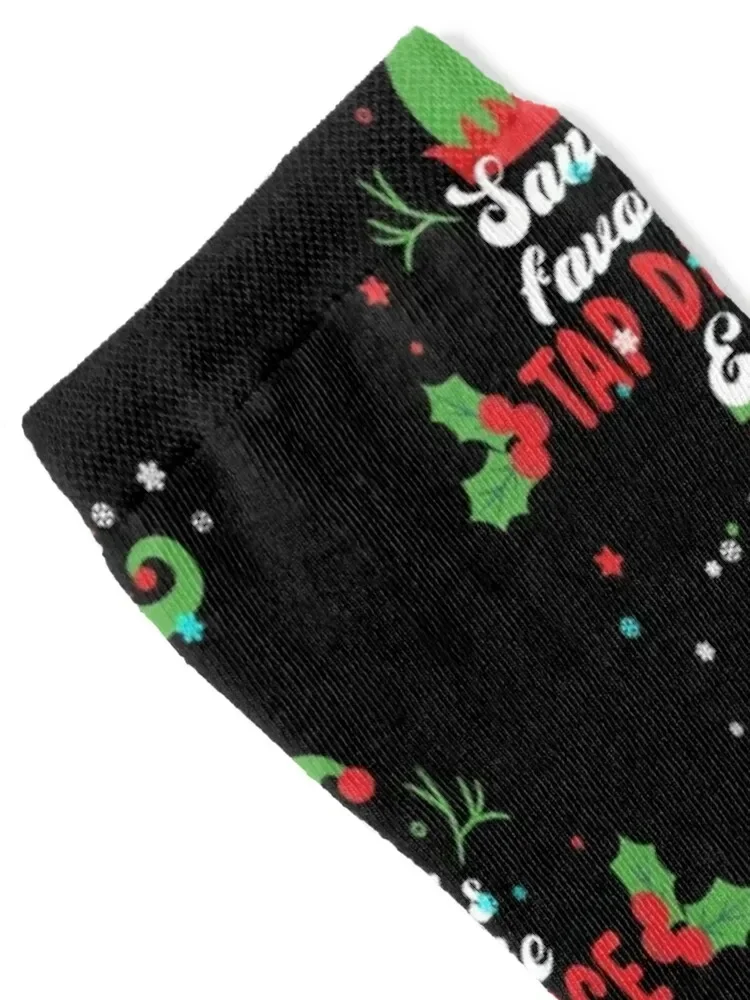 Tap Dance Christmas Elf - Tap Dancing Socks Christmas japanese fashion hiking Soccer Socks Women's Men's