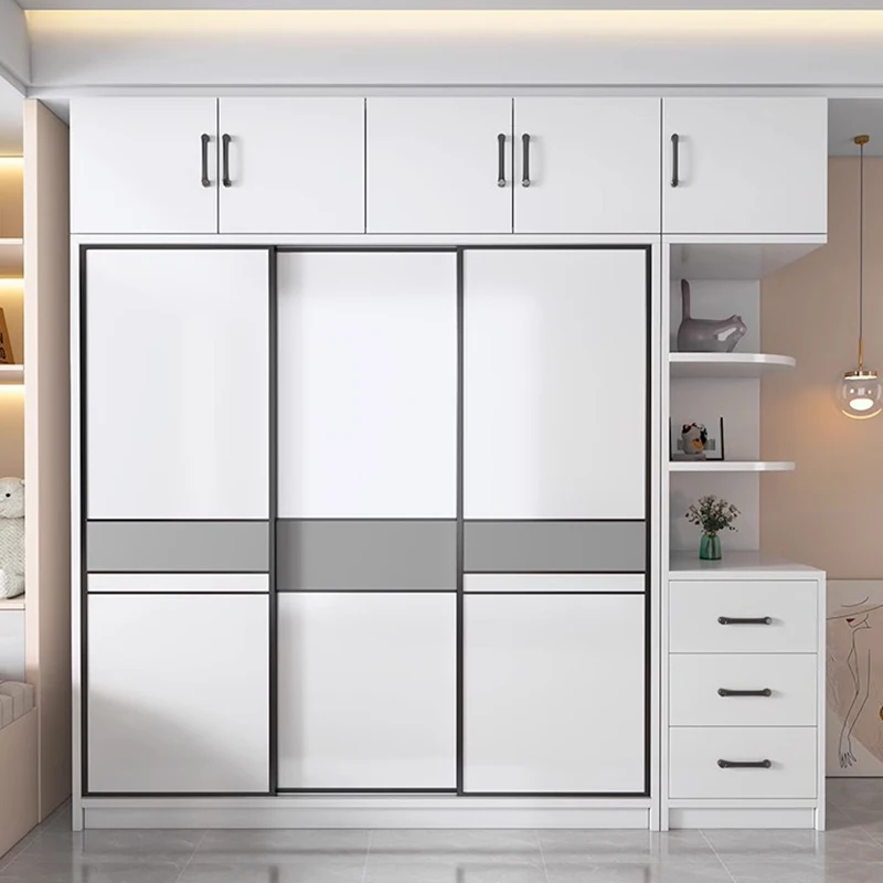 Минималистичный современный шкаф, ящики, полки, органайзер для хранения, перегородки для гардероба, деревянная витрина, ткань, мебель Muebles для комнаты