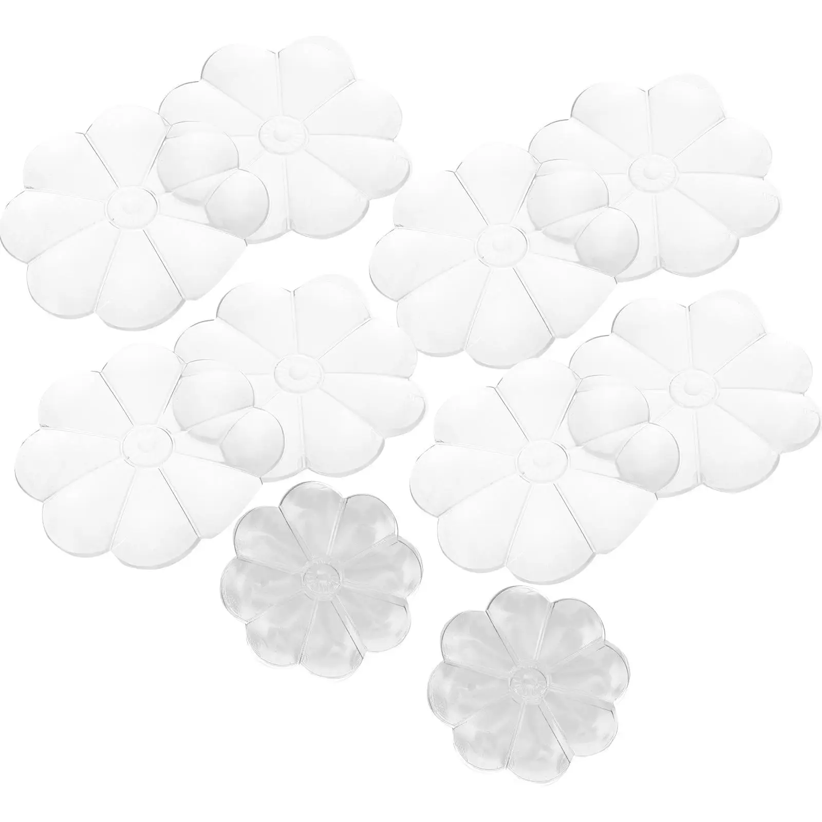 

10 Pcs Shock Absorbing Door Wall Protectors Furniture Petals Shaped Knob Stoppers Self Adhesive Noise Reduction Home Use Door