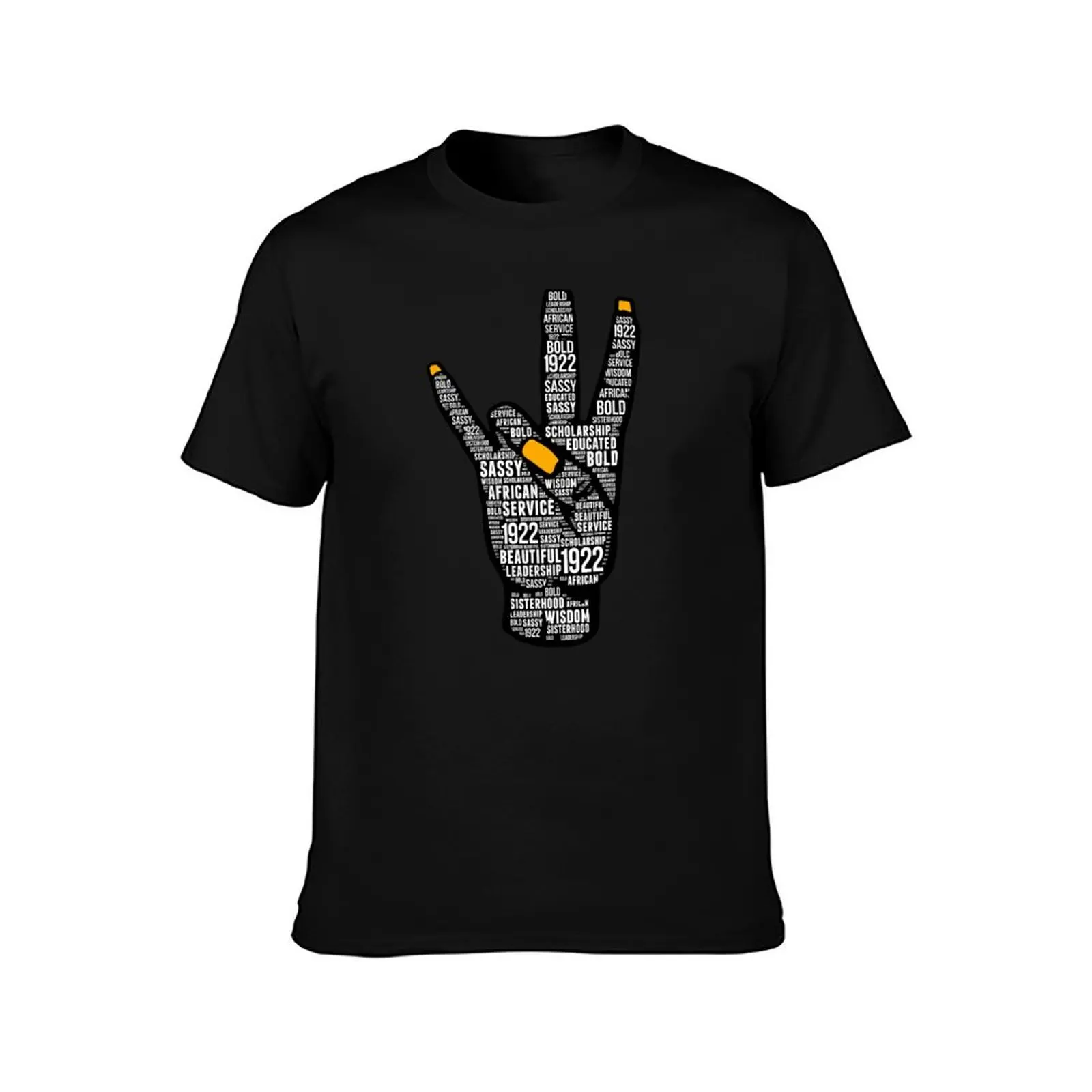 Sigma 1922 Hand sign Gamma Words Rho Gift T-Shirt Plus Size Gym Sports T-Shirt