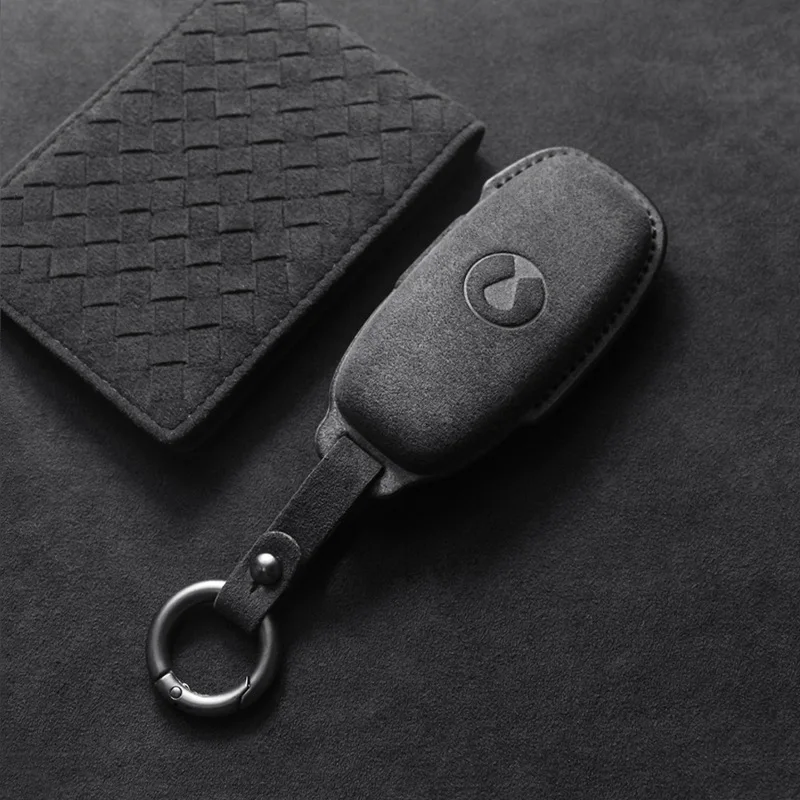 

For BYD DENZA D9 key case with suede DM-i,DENZA N7max/N8 car key bag