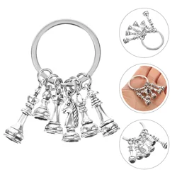 Creative International Chess Keychain Hanging Chess Lover Pendant Mini Chess Piece Keychain For Decorative Chess Keychains Chess