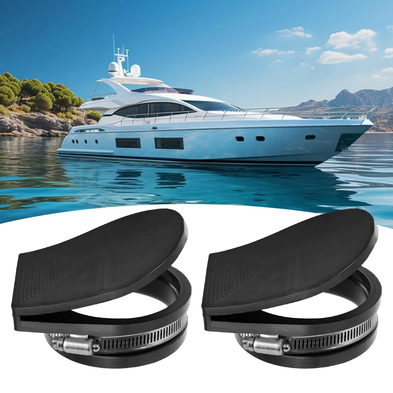 

Boat Exhaust Cover Marine Exhaust Vent Protector Boat Emission Protector for Cruiser Motorboat Dock Beach Yacht Fishing Parking