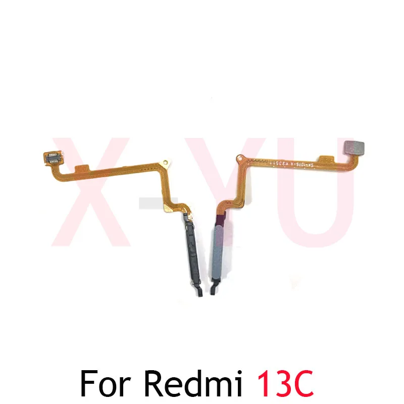 

For Xiaomi Redmi 13C Fingerprint Sensor Home Button Ribbon Power Switch On Off Flex Cable